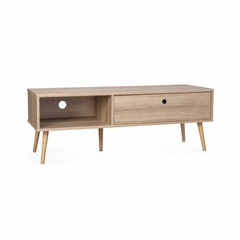 Mueble De Tv Estilo Escandinavo, 120cm, Natural