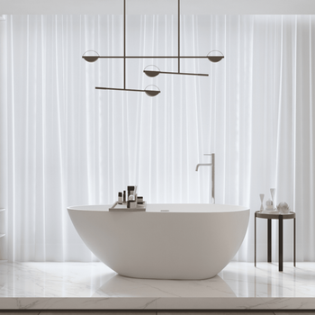 Bañera Moderna Solid Surface Helsinki Exenta  170 Cm