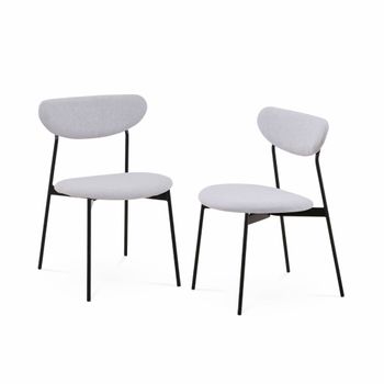 Juego De 4 Taburetes Altos De Bar Plegables Gris Louna Wellhome