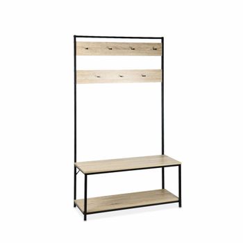 Estante De Baño Madera Maciza Nogal 35,5x35,5x79 Cm Vidaxl con Ofertas en  Carrefour