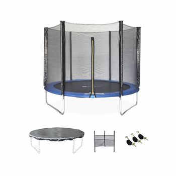 Cama elástica 180 cm, Trampolín para niños, Gris, altura de la red de  seguridad 150 cm - Cassiope