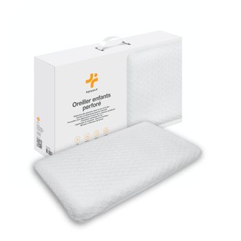 Almohada Infantil Transpirable De Bambú 50x30x5,5 Cm Inphysio