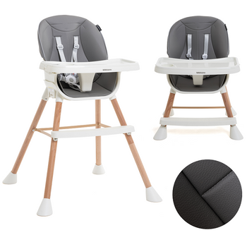 Trona Para Bebe , Convertible En Silla - 2 En 1 - Doble Bandeja, Trona Evolutiva - Tronas De Bebe - Trona Convertible - 6 Meses - 20 Kg - Madera,bebelissimo