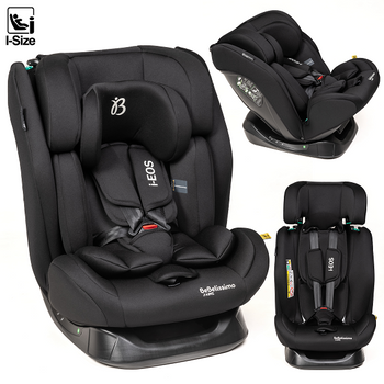 Silla De Coche - Grupo 0+/1/2/3 - I-size - 40-150cm - 0-36kg (0 - 12años) I-eos  - Bebelissimo - Negro