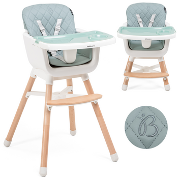 Trona Para Bebe , Convertible En Silla - 2 En 1 - Doble Bandeja