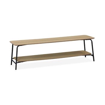 Mueble De Tv De Madera Y Acero, 150cm, Natural