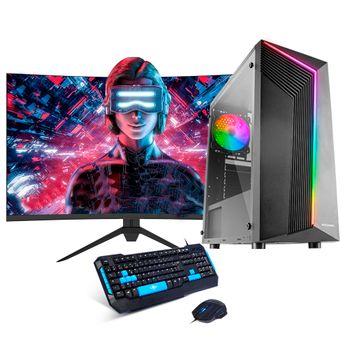 Pack Gaming Completo By Neo-pc - Amd Ryzen 5 4600g 3.7 Ghz -16gb Ram - 480 Gb Ssd - Monitor 27" Fullhd + Teclado Y Ratón - Windows 11.