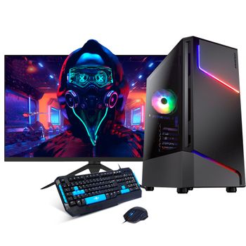 Pack Gaming Completo By Neo-pc - Amd Ryzen 7 5700g 3.8 Ghz -16gb Ram Ddr4- 480 Gb Ssd - Monitor 27" Fullhd + Teclado Y Ratón - Windows 11