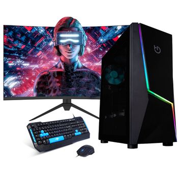 Pack Gaming Completo By Neo-pc - Amd Ryzen 7 5700g 3.8 Ghz -16gb Ram Ddr4- 480 Gb Ssd - Monitor 27" Fullhd + Teclado Y Ratón - Windows 11