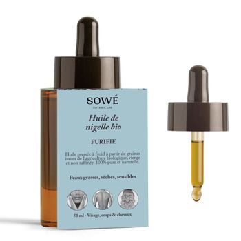 Aceite De Comino Negro - 100% Orgánico Y Prensado En Frío - Pieles Grasas, Secas, Sensibles - Cuidado Facial - Corporal - Capilar