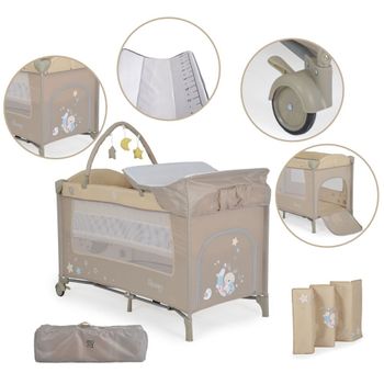 Colchon Cuna De Viaje Bebe Impermeable Memory 95 x 68 x 6 cm Trip