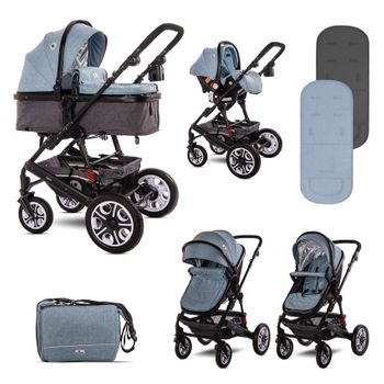 Carrito De Bebé Tres Piezas Convertible Xmoov 3 En 1 Negro De Kinderkraft  con Ofertas en Carrefour