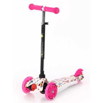 Patinete Infantil Con Luces En Las Ruedas Mini Pink Butterfly