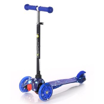 Patinete Infantil Con Luces En Las Ruedas Mini Blue Cosmos