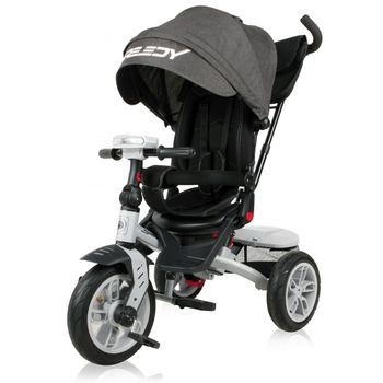 Triciclo Evolutivo Con Ruedas De Goma Speedy Air Black