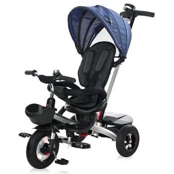 Triciclo Evolutivo Con Ruedas De Goma Zippy Azul De Lorelli