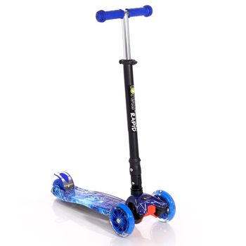 Patinete Plegable Rapid Con Luces Led Blue Cosmos