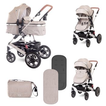 Carrito De Bebé Trío Convertible Con Bolso Lora Lorelli Rosado con Ofertas  en Carrefour