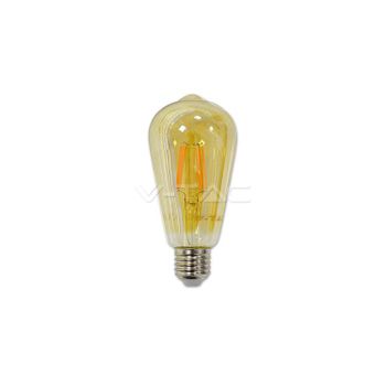 Bombilla Led E27 6w St64 Filamento Vtac Vt-1966