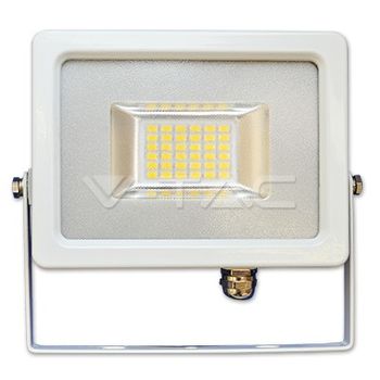 Foco Led Slim De 20w 4500k Blanco Neutro Smd Cuerpo Color Blanco Apto Para Exterior