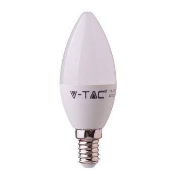 Bombilla Led E14 Vela V-tac 5.5w 40w Luz Calida Chip Samsung 470lm L171