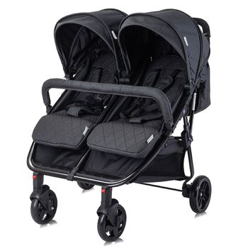 Silla De Paseo Gemelar Duo De Lorelli Black