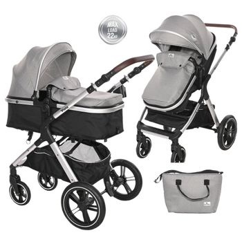 Carrito De Bebé Dúo Convertible Viola De Lorelli Opaline Grey