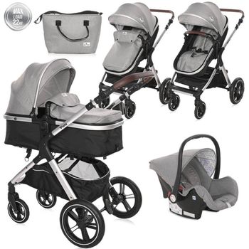 Carrito De Bebé Trío Viola Hasta 22 Kg Opaline Grey