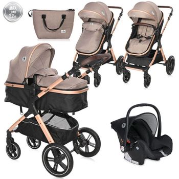 Carrito De Bebé Trío Viola Hasta 22 Kg Pearl Beige