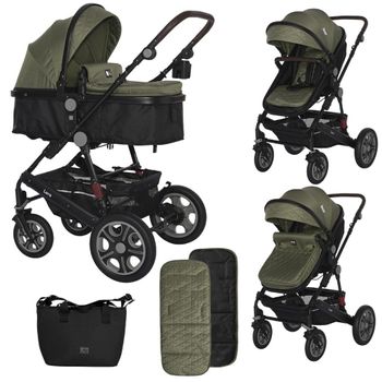 Carrito Dúo Convertible Lora Hasta 15 Kg De Lorelli Loden Green