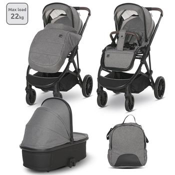 Carrito De Bebé Duo Aria Hasta 22 Kg Grey