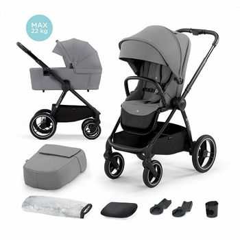 Carrito De Bebé Trío Nea Hasta 22 Kg Capazo Duro Y Grupo 0+ Grey