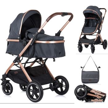 Carrito De Bebé Zara Dúo Convertible Anthracite De Chipolino