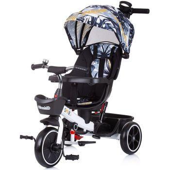 Triciclo Infantil Evolutivo Con Asiento Giratorio 360º Smart De Chipolino Blanco/negro