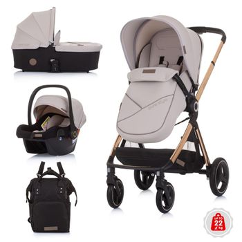 Carrito De Bebé Elite Tres Piezas De Chipolino Sand