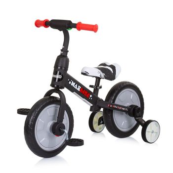 Bicicleta Infantil Con Pedales Y Ruedines Max Bike Grey