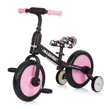 Bicicleta Infantil Con Pedales Y Ruedines Max Bike Pink