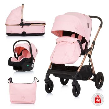 Carrito De Bebé Trio Infinity Hasta 22 Kg Flamingo