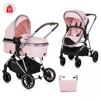 Carrito De Bebé Duo Convertible Aura Hasta 22 Kg Flamingo