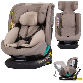 Silla De Coche Supreme 360 I-size 40-150 Cm Con Isofix De Chipolino Macadamia