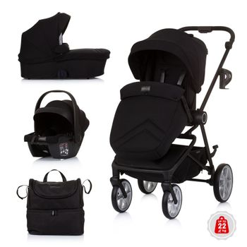 Carrito De Bebé Trio Linea Hasta 22 Kg De Chipolino Obsidian