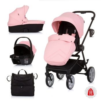 Carrito De Bebé Trio Linea Hasta 22 Kg De Chipolino Flamingo