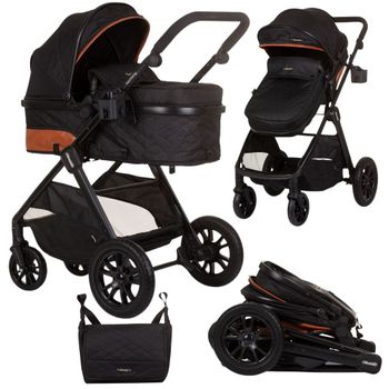 Carrito De Bebé Duo Convertible Harmony Hasta 22 Kg De Chipolino Obsidian