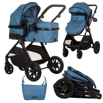 Carrito De Bebé Duo Convertible Harmony Hasta 22 Kg De Chipolino Blue