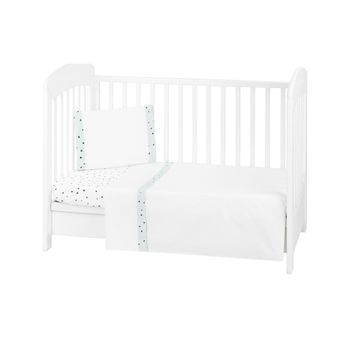 Juego De Cama 3 Piezas Estilo Ue 60/120 Bear With Me Menta