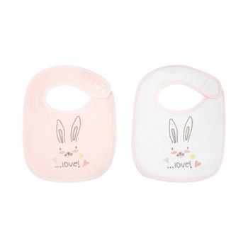 Set De 2 Baberos De Rizo Rabbits In Love