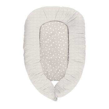 Cama-nido De Espuma Viscoelástica 3en1 Dots Beige