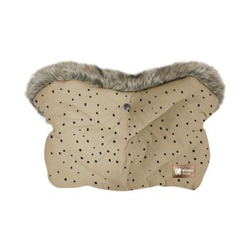 Guantes De Invierno Luxury Fur Dots Beige