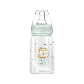 BIBERON CRISTAL ANTICOL.260ML PASTEL ROS