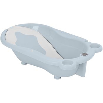 Bañera Plegable Para Bebé 35 L Con Tapón Y Cojín Azul Homcom con Ofertas en  Carrefour